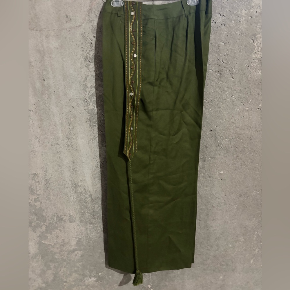 Hearts of Palm Dark Green Womens Chinos